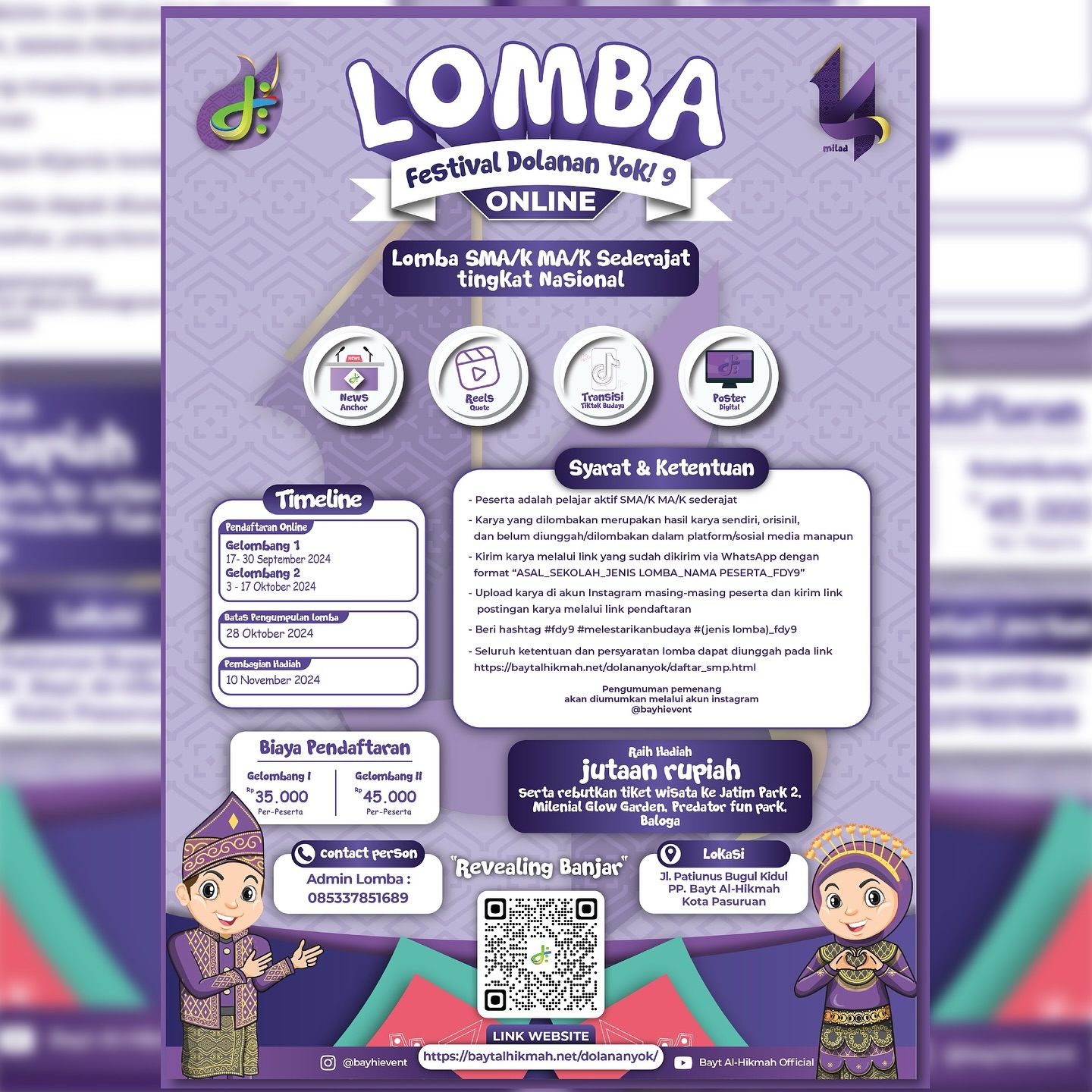 gambar poster lomba yang sudah tidak menerima pendaftaran akan dihapus