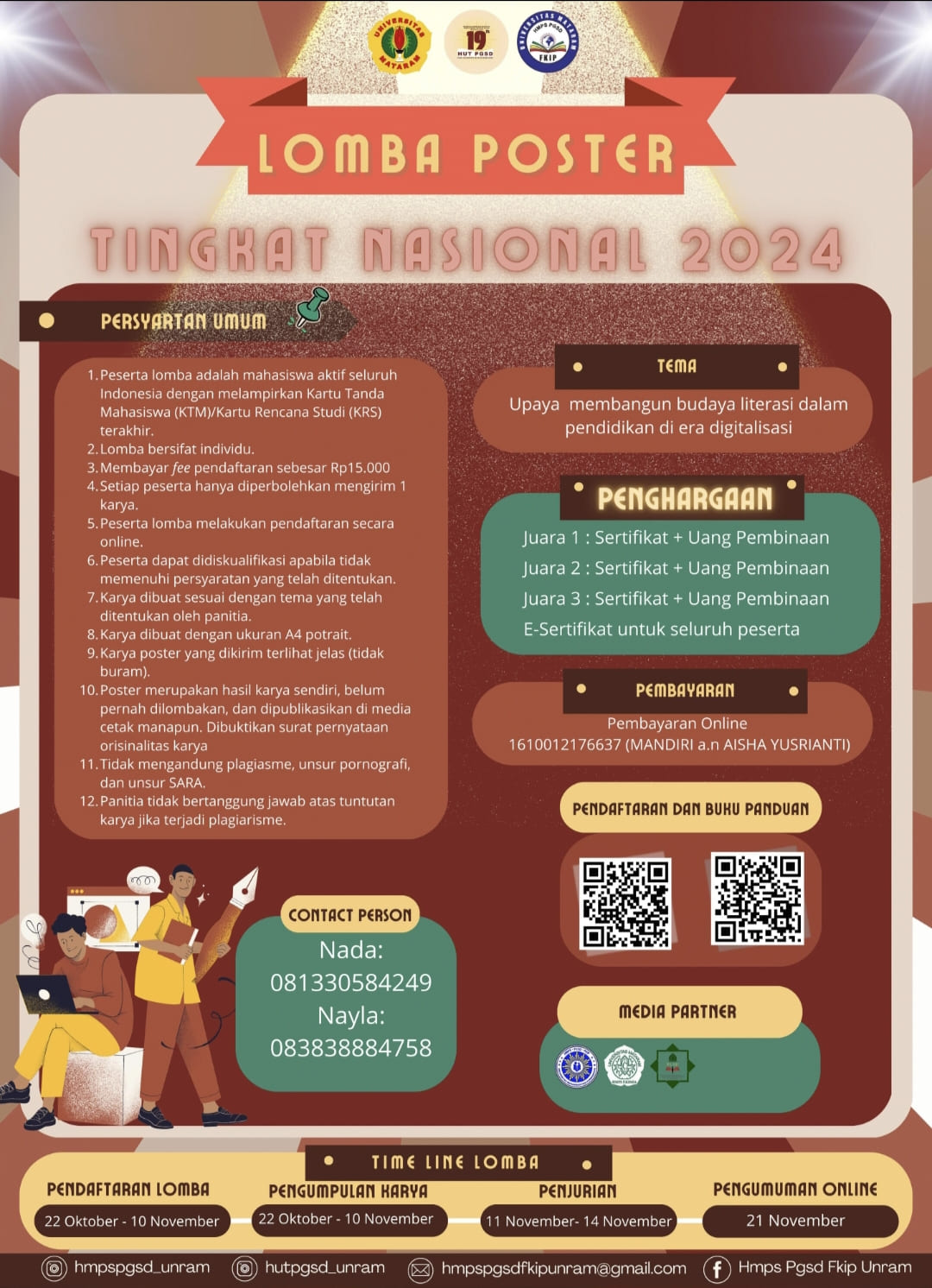 gambar poster lomba yang sudah tidak menerima pendaftaran akan dihapus