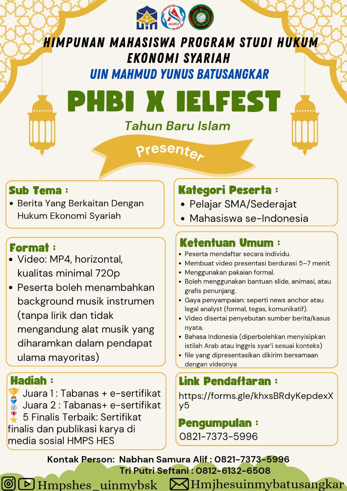 gambar poster lomba yang sudah tidak menerima pendaftaran akan dihapus