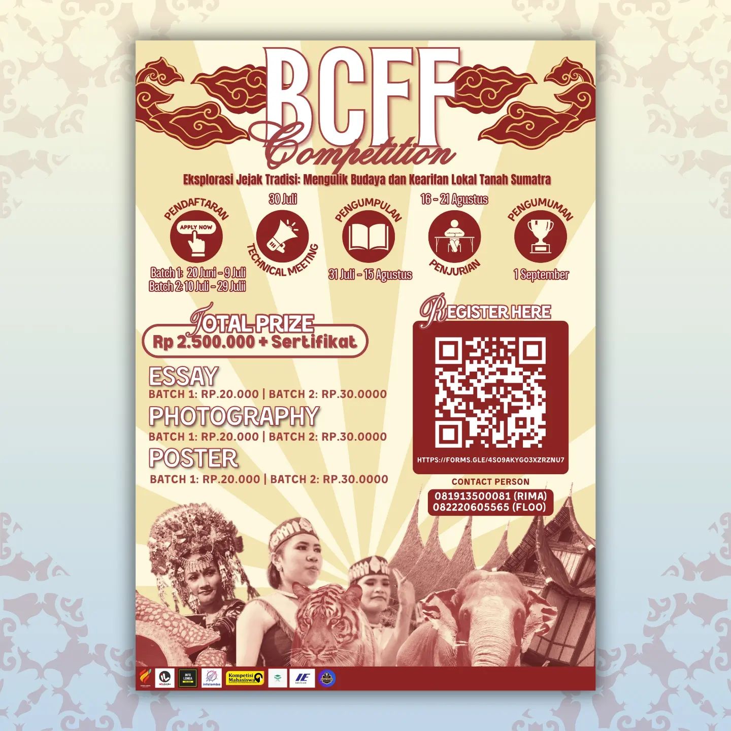 gambar poster lomba yang sudah tidak menerima pendaftaran akan dihapus