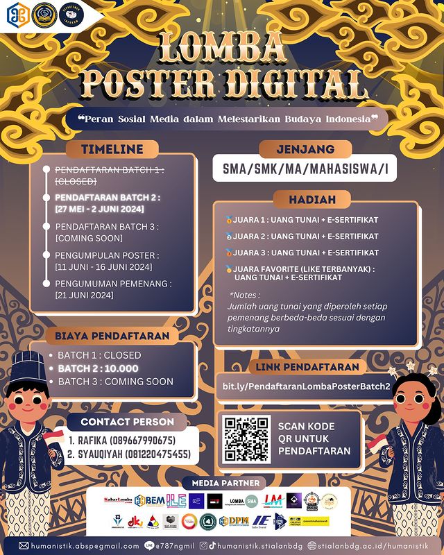 gambar poster lomba yang sudah tidak menerima pendaftaran akan dihapus