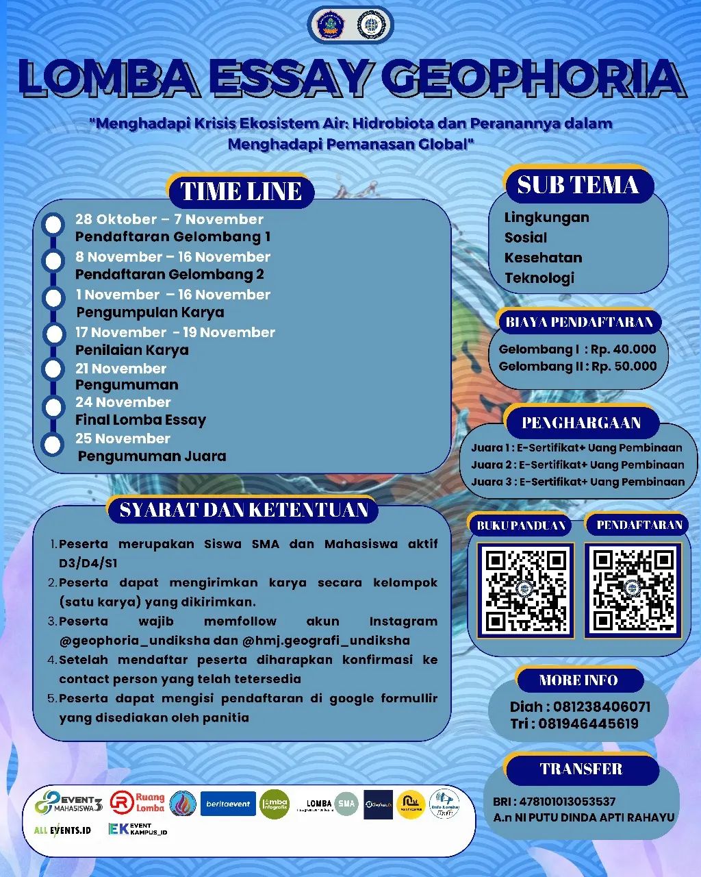 gambar poster lomba yang sudah tidak menerima pendaftaran akan dihapus