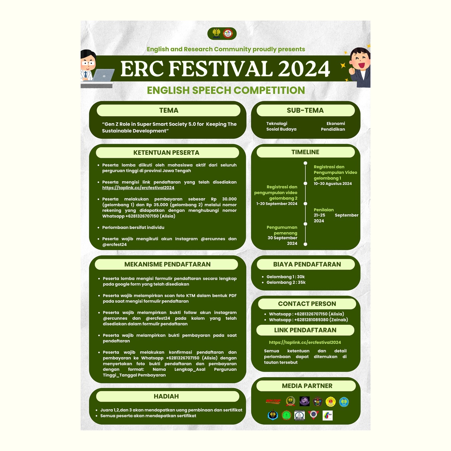 gambar poster lomba yang sudah tidak menerima pendaftaran akan dihapus