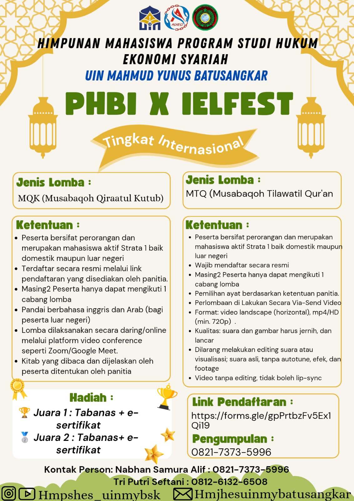 gambar poster lomba yang sudah tidak menerima pendaftaran akan dihapus