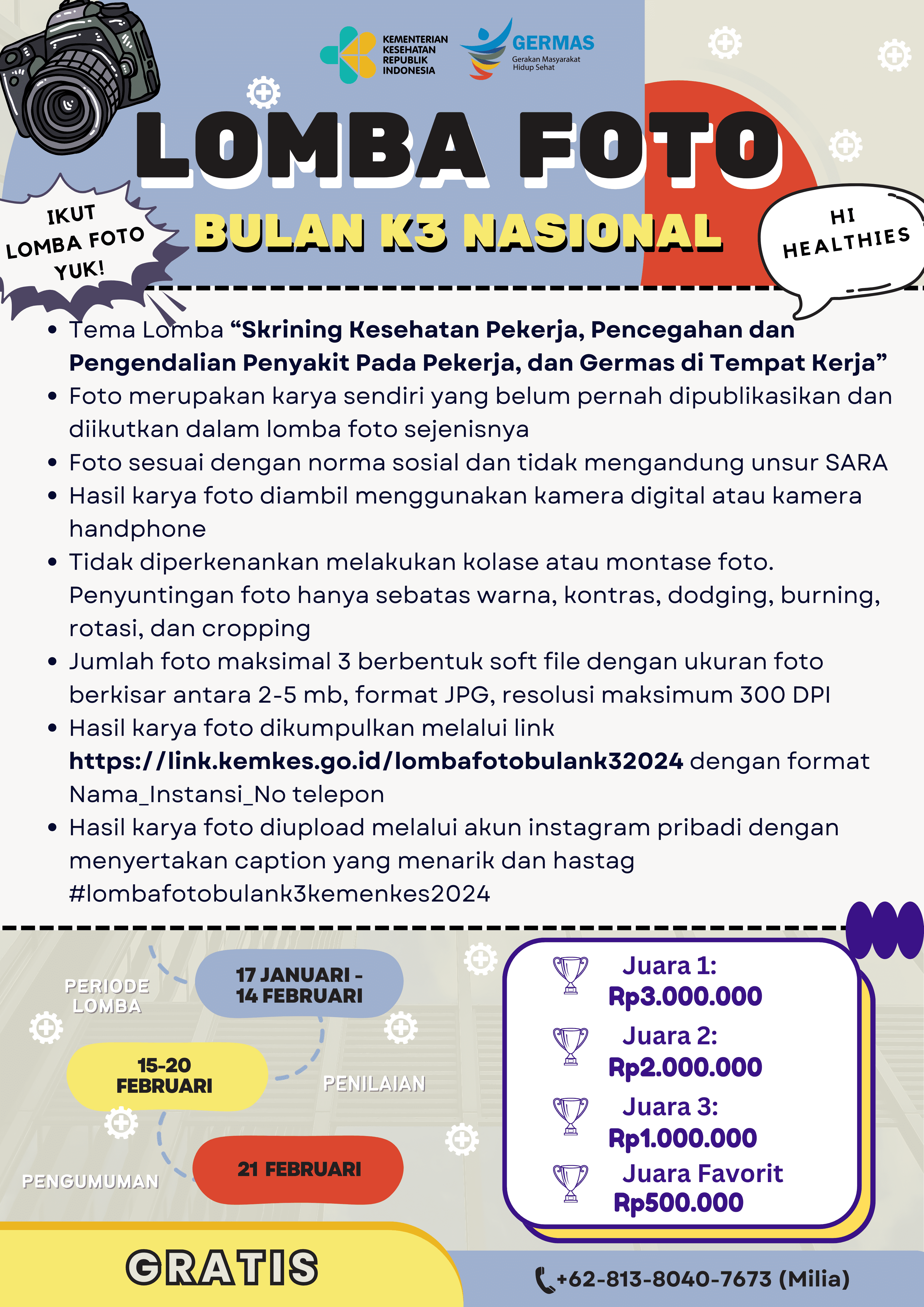 gambar poster lomba yang sudah tidak menerima pendaftaran akan dihapus