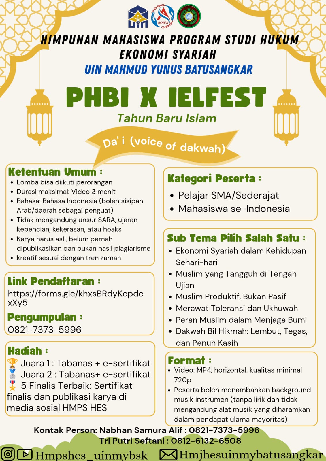 gambar poster lomba yang sudah tidak menerima pendaftaran akan dihapus