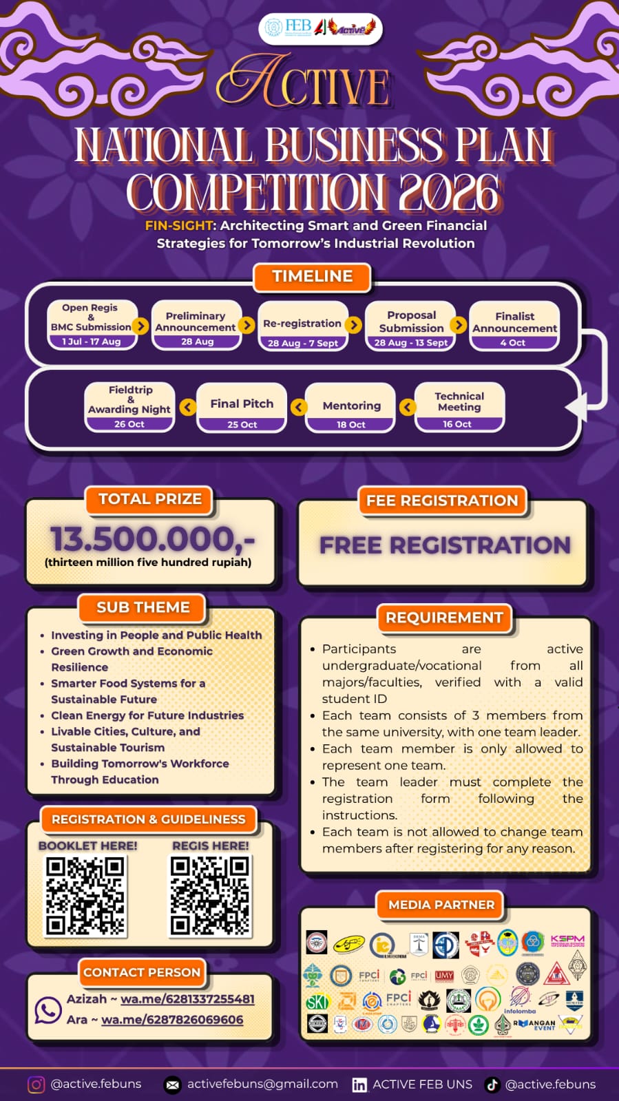 gambar poster lomba yang sudah tidak menerima pendaftaran akan dihapus