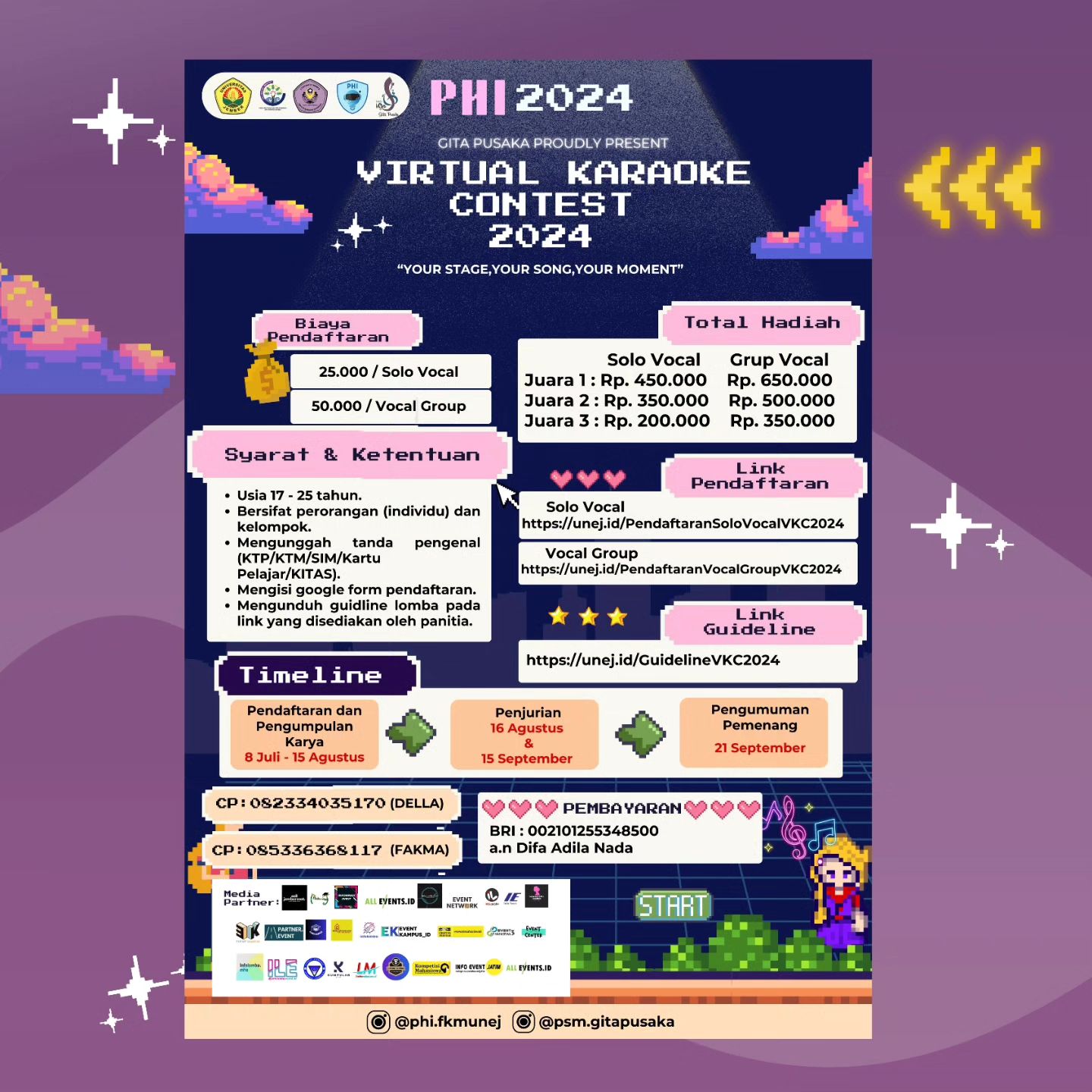 gambar poster lomba yang sudah tidak menerima pendaftaran akan dihapus