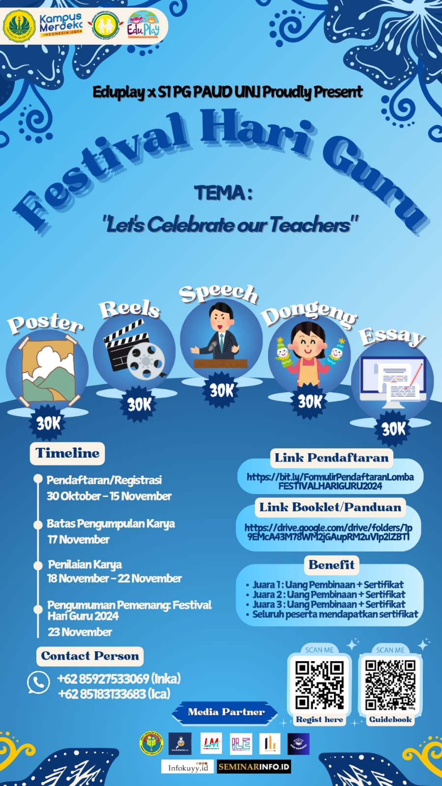gambar poster lomba yang sudah tidak menerima pendaftaran akan dihapus