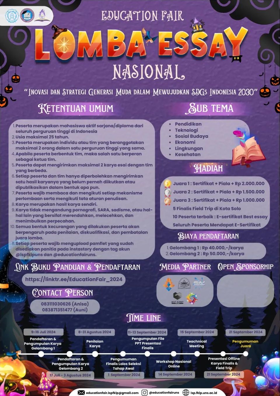 gambar poster lomba yang sudah tidak menerima pendaftaran akan dihapus