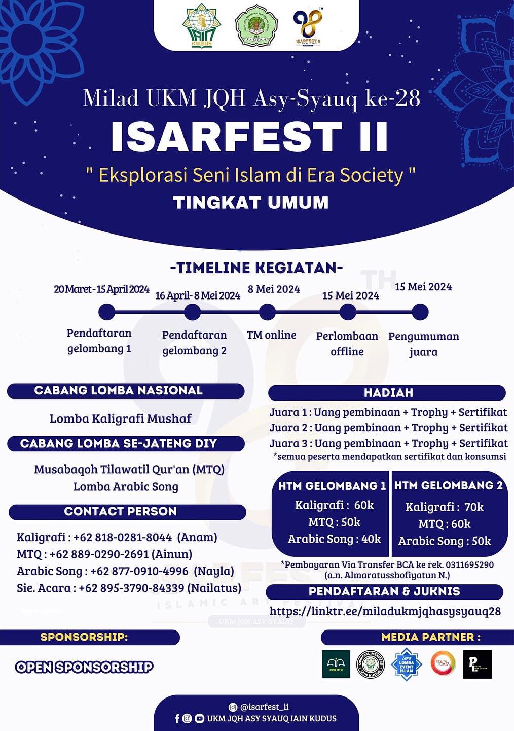 gambar poster lomba yang sudah tidak menerima pendaftaran akan dihapus